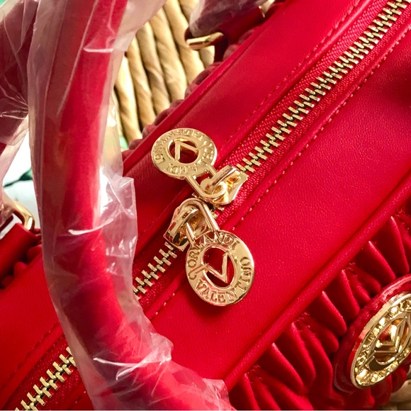 Valentino Orlandi Quilted Red Bag New - Picture 16 of 16